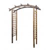 Pergola mit Bogen-Dach und Gitterwänden